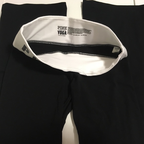 🆕VICTORIA’S SECRET PINK - BLACK BLING YOGA PANTS - Picture 7 of 11